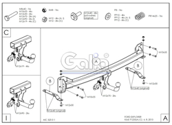Фаркоп оцинкованный Galia F123A для Ford Explorer 2011-(паспорт и сертификат в комплекте)(без электрики)