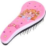 Расческа массажная компактная «АНИМЕШКИ», микс 4 дизайна, 18*7,5см (PVC коробка)