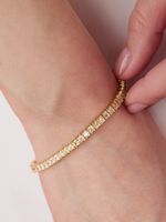 TENNIS SQUARE BRACELET 03 LEMON