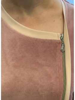 Халат велюровый на молнии