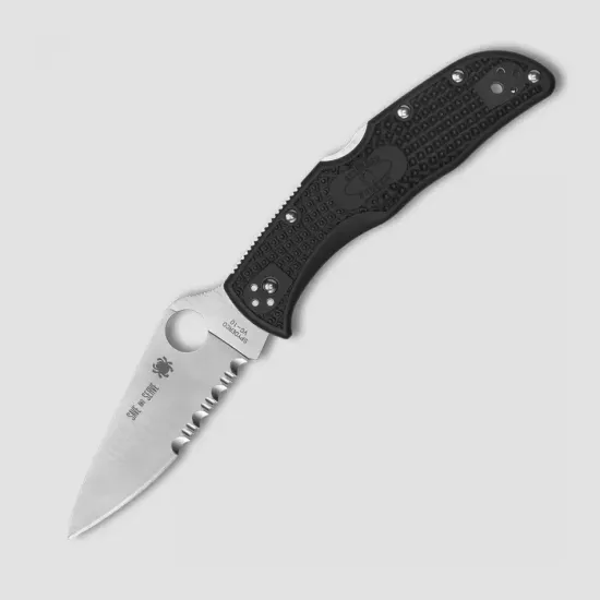 Складной нож Spyderco Endela Thin Red Line 243FPSBKRD c клинком из стали VG-10, рукоять FRN