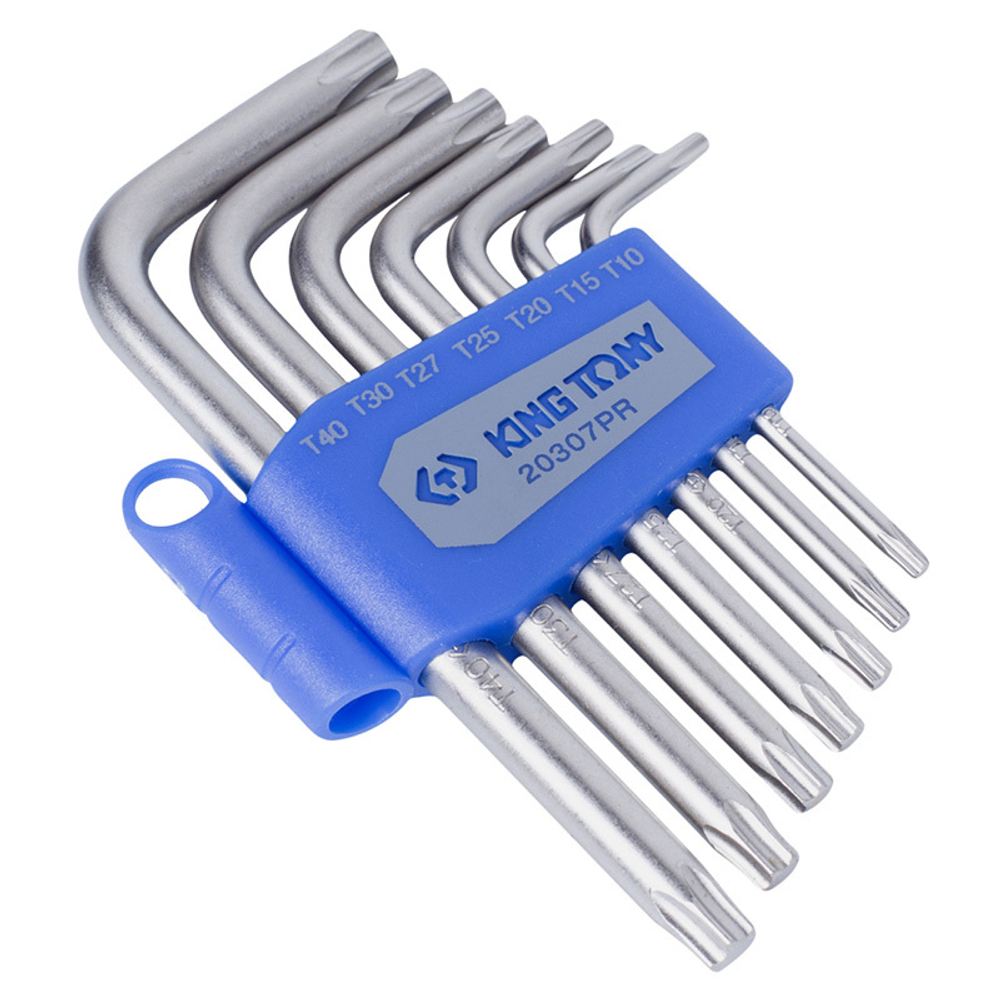 Набор Г-образных ключей TORX, T10-T40, 7 предметов KING TONY 20307PR