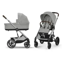 Детская коляска Cybex Balios S Lux SLV 2 в 1 Stone Grey
