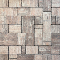 Тротуарная плитка МЮНХЕН - Листопад гладкий Клен, комплект из 4 видов плит