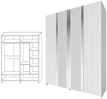 Шкаф для одежды "4Д Харди" КМК 0965.1