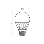 Светодиодная лампа шарик e27 KANLUX BILO 5W T SMD WW