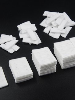 Крючки/петли Arta-F, 38*55 мм, 2*3, белый 001