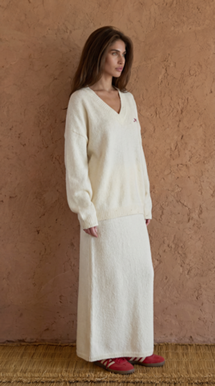 Костюм трикотажный с юбкой