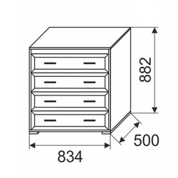 Комод в стиле прованс Афродита 04