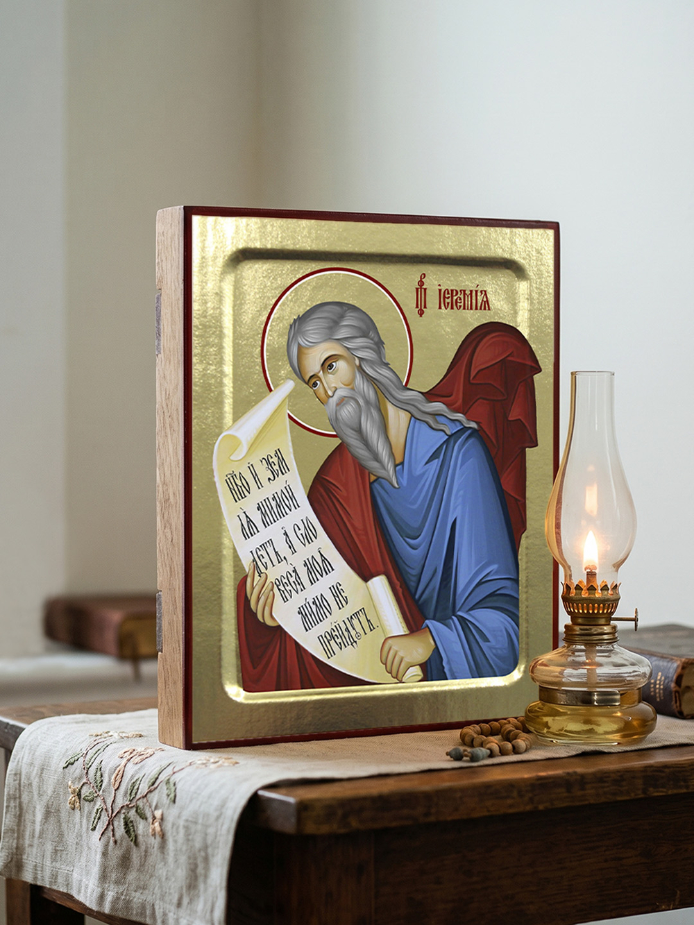 Икона Иеремии, пророка на дереве: 125 х 160 (Синопсисъ)