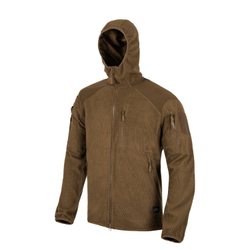 Helikon-Tex ALPHA HOODIE Jacket - Grid Fleece - Coyote