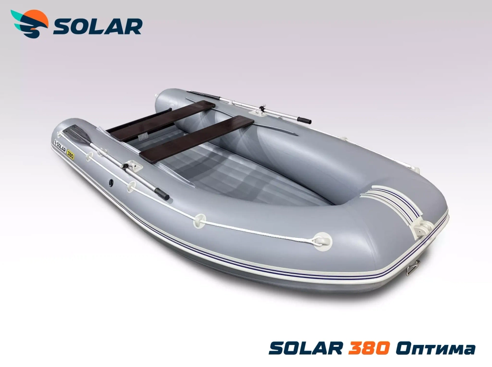 Лодка надувная моторная solar-380 к (оптима)