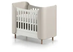Кроватка KIDI Soft mini cпальное место 60*120 см (молочный, экокожа)