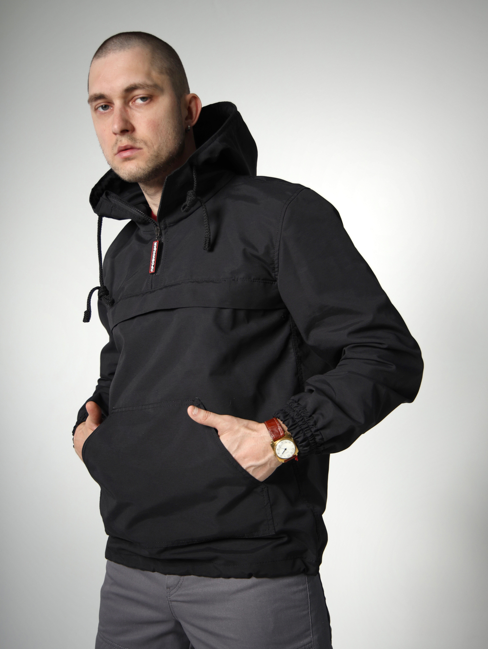Анорак легкий ПРОВИНЦИЯ черный
