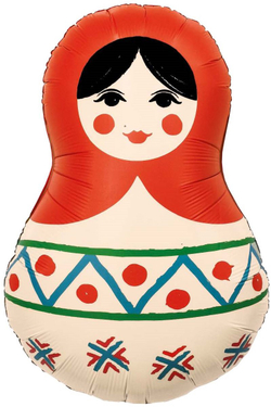 Фигура Матрешка Русский узор (31''/79 см)