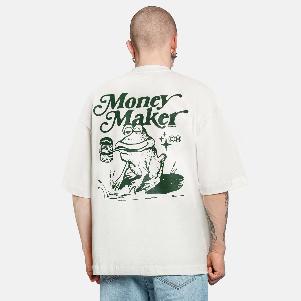 Футболка HAIDED MONEY TOAD Экрю