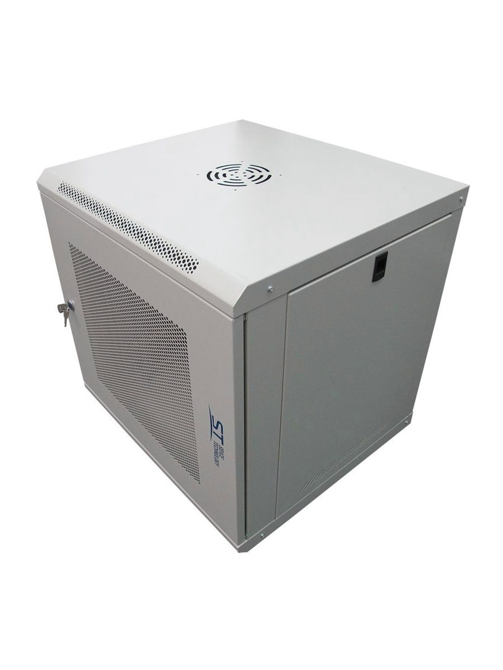 Шкаф телекоммуникационный настенный ST-NCP12U600 (СЕРЫЙ) С ПОЛКОЙ
