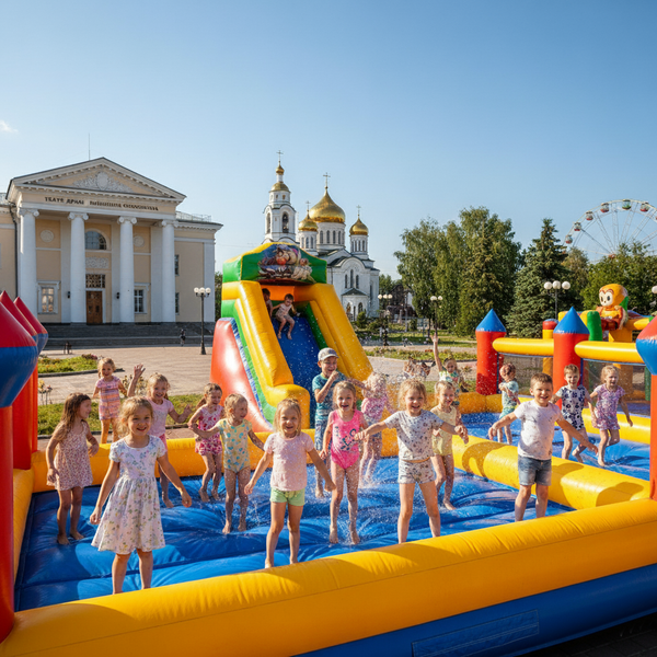 Батут купить в Прокопьевске – Надувные аттракционы БатутМастер 🎉
