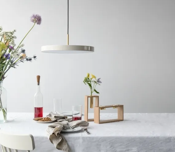 Подвесной светильник Umage Asteria Medium, Ø43х14 см, жемчужный белый