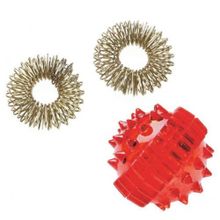 Массажер Торг Лайнс Массажный шарик + 2 кольца (Су Джок)