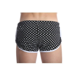Мужские шорты черные в горошек Gillbro Black Polka Dot Shorts