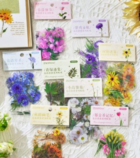 Наклейки пластиковые Цветы (202077462)