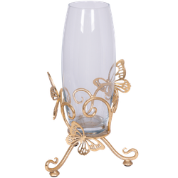 Ваза Бабочка Эир Мраморное золото