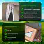 Пневмокаркасная палатка «Летний Уют» 3,6×3,6×2,5 м — семейная, кемпинговая из ПВХ