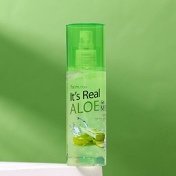 Farmstay Мист для лица с экстрактом алоэ It's Real Aloe Gel 120 мл 150 г 1 шт. флакон с дозатором