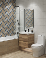 Глазурованный керамогранит LB Ceramics Моррис 30x60.3 см 1.44 м² матовый цвет бетон