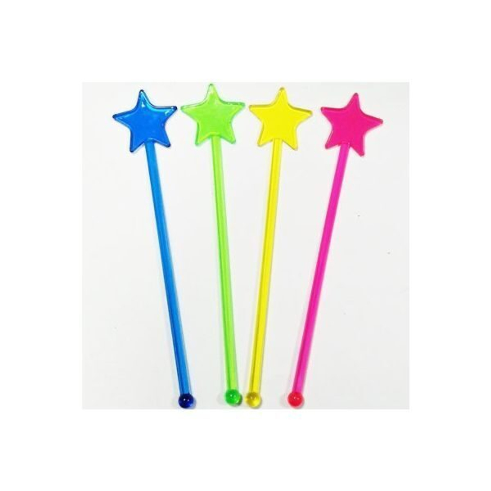 Мешалка д/коктейля Звезда пластик 12шт