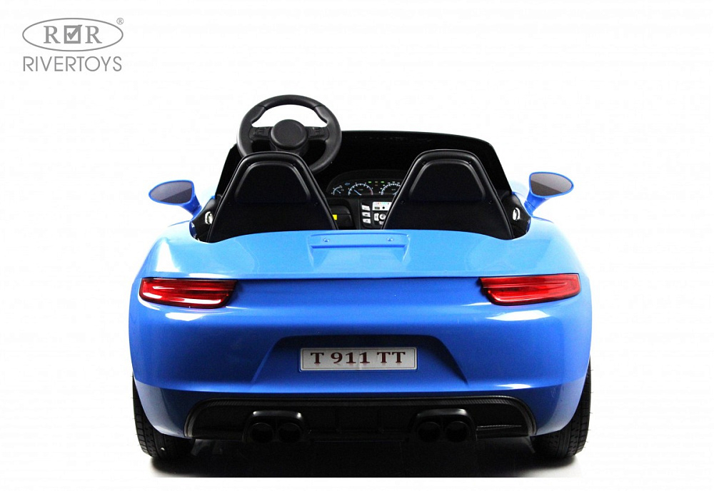 Детский электромобиль RiverToys Porshe Cayman T911TT синий