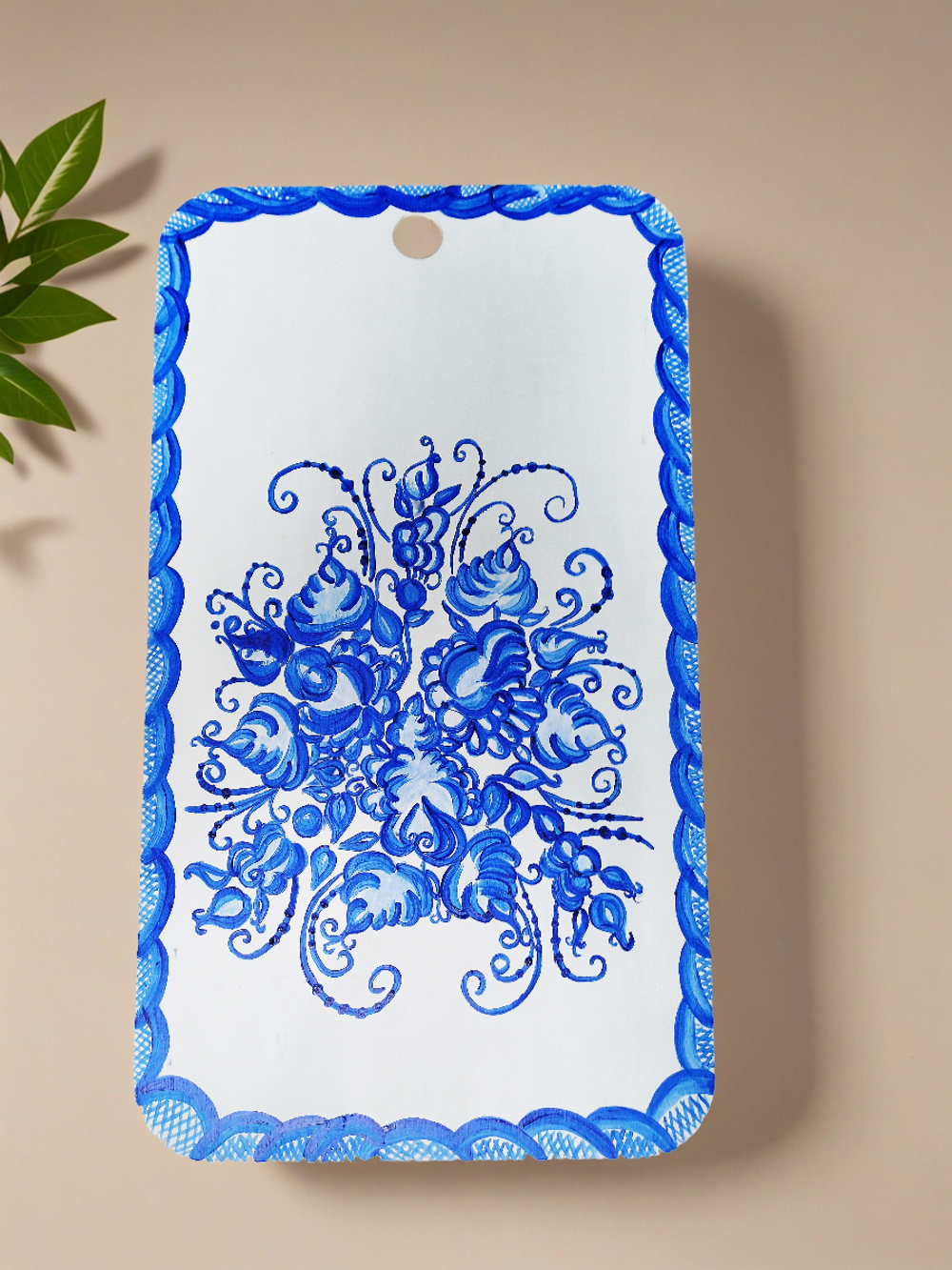 Доска ручная роспись Гжель. Декоративная