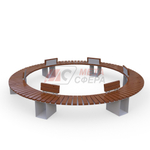 Скамейка Лира радиусная