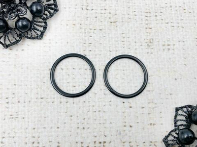 Кольцо для бюстгальтера металл, d 1,9 см, чёрный