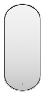 SATURN - Зеркало 500х1150 овальное Drom 1 (платина) нейтр.св. сенсор на зеркале