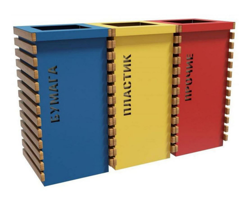 Урна для раздельного сбора мусора Титания