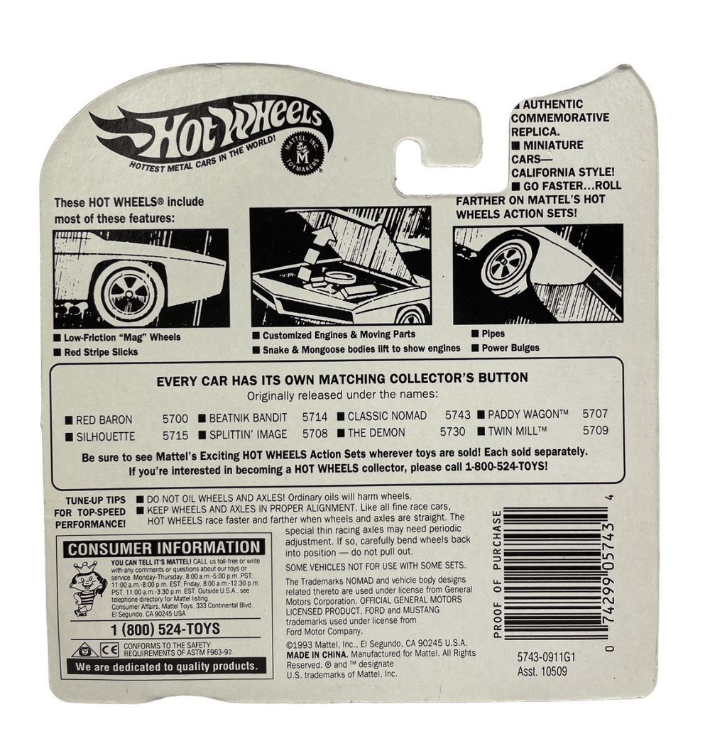 Hot Wheels Vintage Series: Classic Nomad (Blue) (1993)