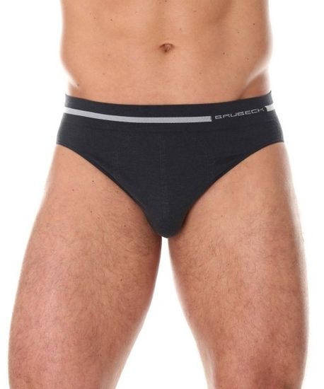Мужские трусы слипы BRUBECK Comfort Wool BE10050 графит