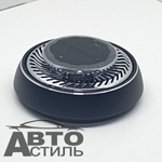 Ароматизатор-игрушка -на торпеду- Шайба-Горелка - солн батар (жидк)- W-06BL черный