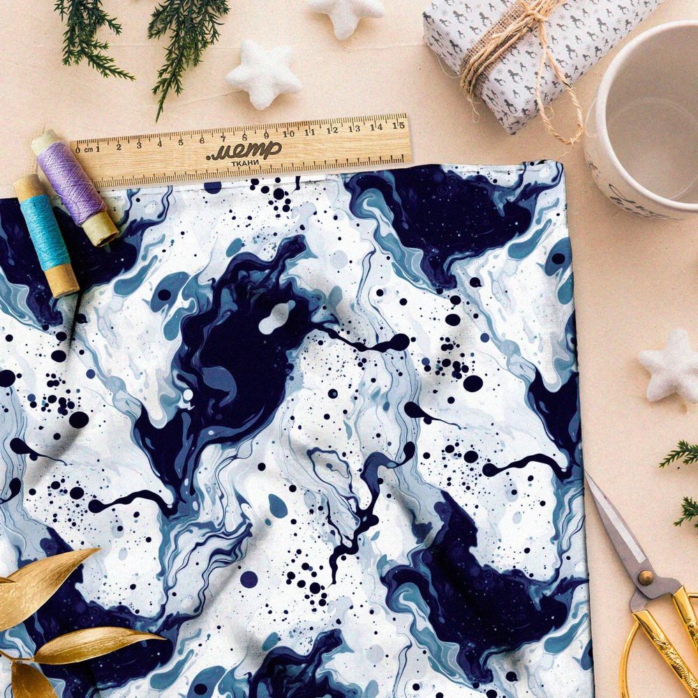Ткань премиум атлас завораживающие пятна
