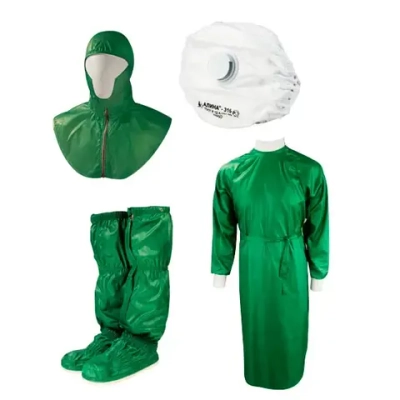 Комплект противочумный тип II (халат на завязках, бахилы с защитой от промокания) 1 шт