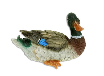 Фигурка Селезень маленький сидячий (полистоун)