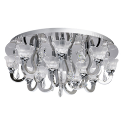 Люстра потолочная светодиодная с пультом Regenbogen Ротенбург, 3 режима, LED 120Вт, 30 м2, хром/белый