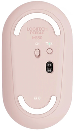 Беспроводная компактная мышь Logitech Pebble M350, светло-розовый