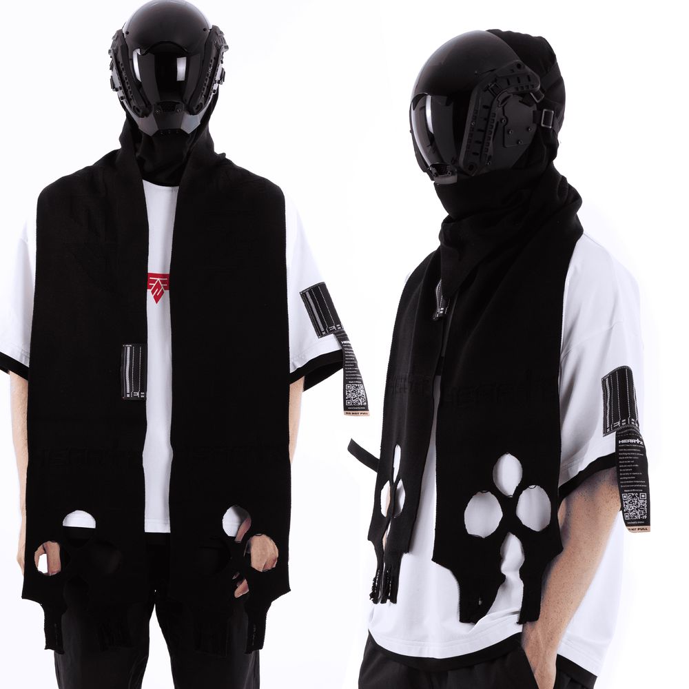 Шарф Heartz Nosebleed Two Distressed Logo черный