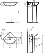 Колонна Ideal Standard TESI T352101