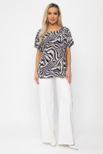 Блуза Кармен (синяя) Б13725-30М LT Collection