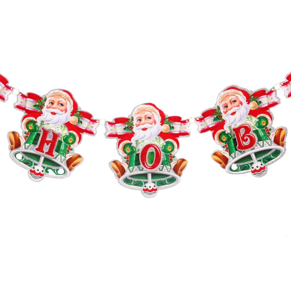 Растяжка бумажная новогодняя «С Новым Годом - Дед Мороз» 220 см