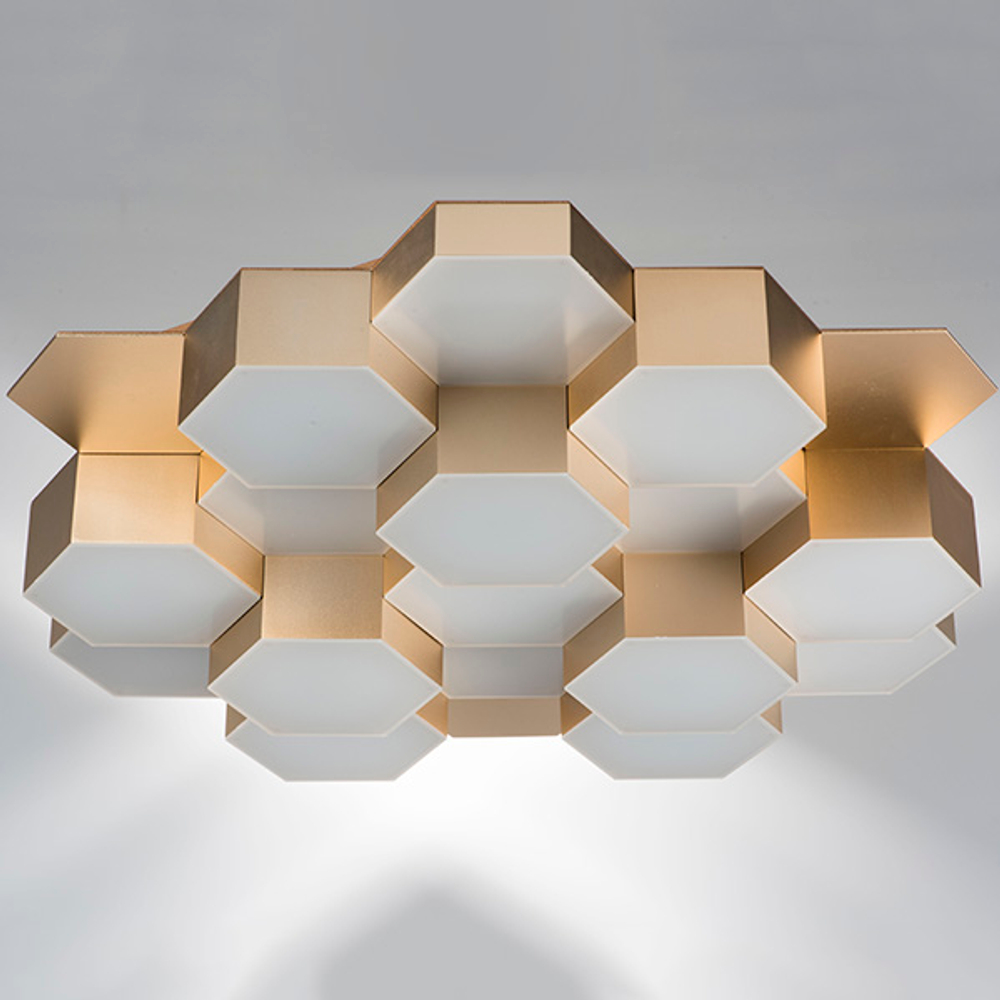 750161 Люстра потол FAVO LED-80W 3840LM ЗОЛОТО 3000K